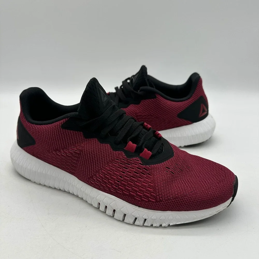 Reebok CN2592 Mens Size 7.5 Flexagon Force Burgundy/Black Running Training Shoes